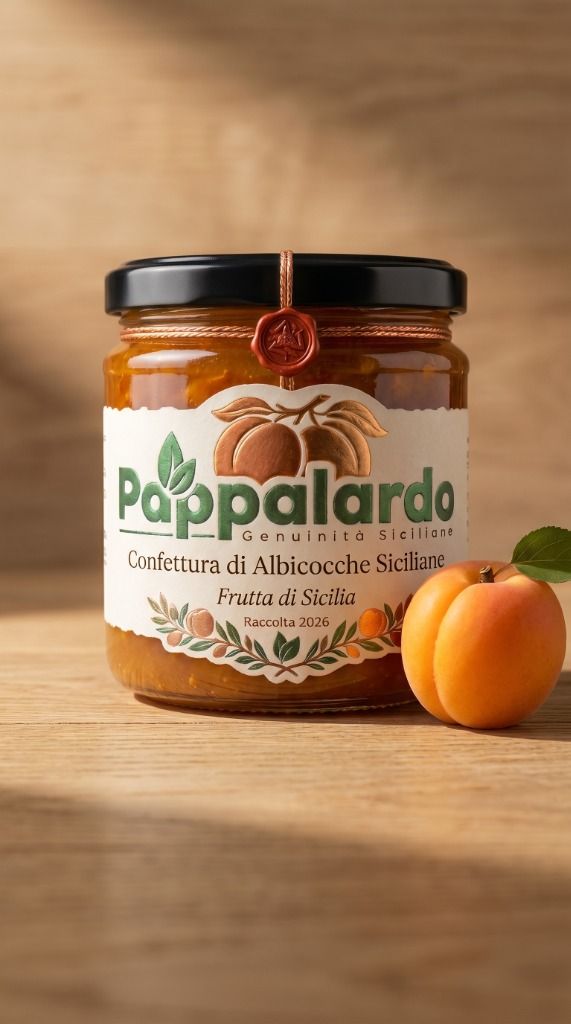 Il vasetto Pappalardo con albicocca